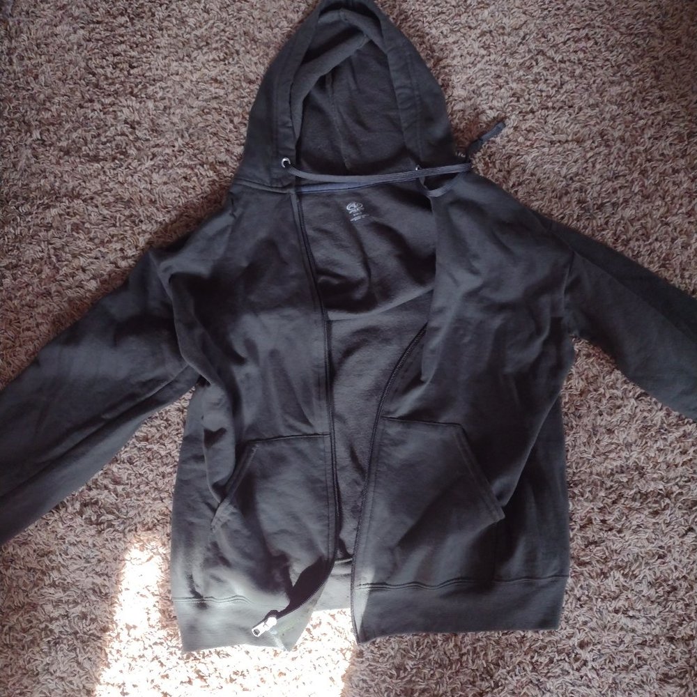Plain Green Zip-up
